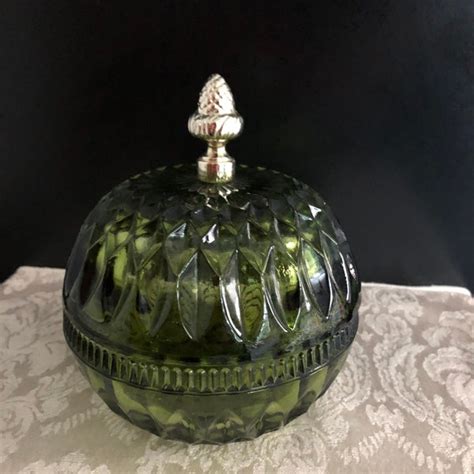 indiana glass box metal acorn top|Acorn Dish and Lid .